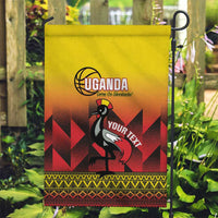 Uganda Basketball Custom Garden Flag Come On Silverbacks African Pattern - Wonder Print Shop