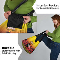 Uganda Basketball Custom Grocery Bag Come On Silverbacks African Pattern - Wonder Print Shop