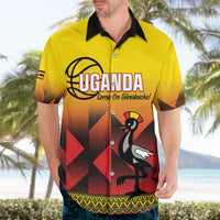 Uganda Basketball Custom Hawaiian Shirt Come On Silverbacks African Pattern - Wonder Print Shop
