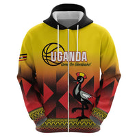 Uganda Basketball Custom Hoodie Come On Silverbacks African Pattern - Wonder Print Shop
