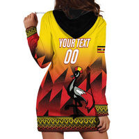 Uganda Basketball Custom Hoodie Dress Come On Silverbacks African Pattern - Wonder Print Shop