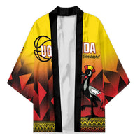 Uganda Basketball Custom Kimono Come On Silverbacks African Pattern - Wonder Print Shop
