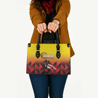 Uganda Basketball Custom Leather Bag Come On Silverbacks African Pattern - Wonder Print Shop