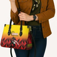 Uganda Basketball Custom Leather Bag Come On Silverbacks African Pattern - Wonder Print Shop