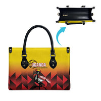 Uganda Basketball Custom Leather Bag Come On Silverbacks African Pattern - Wonder Print Shop