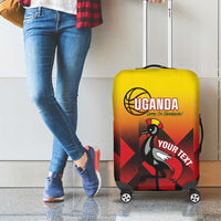 Uganda Basketball Custom Luggage Cover Come On Silverbacks African Pattern - Wonder Print Shop