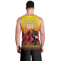 Uganda Basketball Custom Men Tank Top Come On Silverbacks African Pattern - Wonder Print Shop