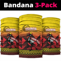 Uganda Basketball Custom Neck Gaiter Come On Silverbacks African Pattern - Wonder Print Shop
