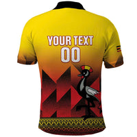 Uganda Basketball Custom Polo Shirt Come On Silverbacks African Pattern - Wonder Print Shop
