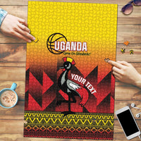 Uganda Basketball Custom Puzzle Come On Silverbacks African Pattern - Wonder Print Shop