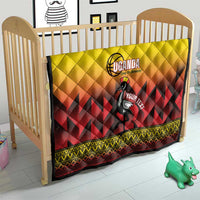 Uganda Basketball Custom Quilt Come On Silverbacks African Pattern - Wonder Print Shop