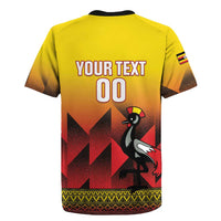 Uganda Basketball Custom Rugby Jersey Come On Silverbacks African Pattern - Wonder Print Shop