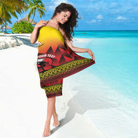 Uganda Basketball Custom Sarong Come On Silverbacks African Pattern - Wonder Print Shop