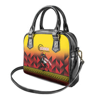 Uganda Basketball Custom Shoulder Handbag Come On Silverbacks African Pattern - Wonder Print Shop