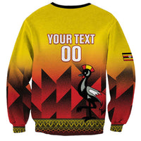 Uganda Basketball Custom Sweatshirt Come On Silverbacks African Pattern - Wonder Print Shop