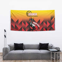 Uganda Basketball Custom Tapestry Come On Silverbacks African Pattern - Wonder Print Shop
