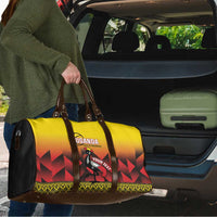 Uganda Basketball Custom Travel Bag Come On Silverbacks African Pattern - Wonder Print Shop
