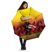 Uganda Basketball Custom Umbrella Come On Silverbacks African Pattern - Wonder Print Shop
