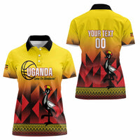 Uganda Basketball Custom Women Polo Shirt Come On Silverbacks African Pattern - Wonder Print Shop