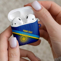 Rwanda Basketball Custom AirPods Case Go Champions Imigongo Folk Pattern - Wonder Print Shop