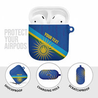 Rwanda Basketball Custom AirPods Case Go Champions Imigongo Folk Pattern - Wonder Print Shop