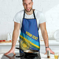 Rwanda Basketball Custom Apron Go Champions Imigongo Folk Pattern - Wonder Print Shop