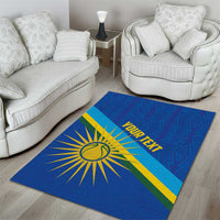 Rwanda Basketball Custom Area Rug Go Champions Imigongo Folk Pattern - Wonder Print Shop