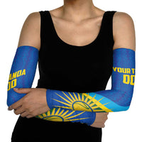 Rwanda Basketball Custom Arm Sleeves Go Champions Imigongo Folk Pattern - Wonder Print Shop