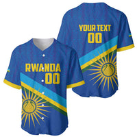 Rwanda Basketball Custom Baseball Jersey Go Champions Imigongo Folk Pattern - Wonder Print Shop