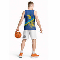 Rwanda Basketball Custom Basketball Jersey Go Champions Imigongo Folk Pattern - Wonder Print Shop