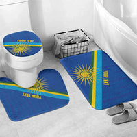 Rwanda Basketball Custom Bathroom Set Go Champions Imigongo Folk Pattern - Wonder Print Shop