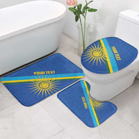 Rwanda Basketball Custom Bathroom Set Go Champions Imigongo Folk Pattern - Wonder Print Shop