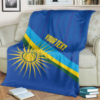 Rwanda Basketball Custom Blanket Go Champions Imigongo Folk Pattern - Wonder Print Shop
