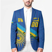 Rwanda Basketball Custom Blazer Go Champions Imigongo Folk Pattern - Wonder Print Shop