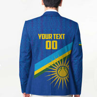 Rwanda Basketball Custom Blazer Go Champions Imigongo Folk Pattern - Wonder Print Shop