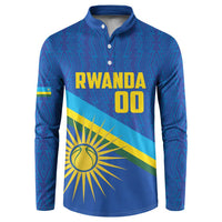 Rwanda Basketball Custom Button Sweatshirt Go Champions Imigongo Folk Pattern - Wonder Print Shop