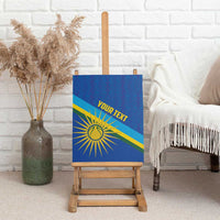 Rwanda Basketball Custom Canvas Wall Art Go Champions Imigongo Folk Pattern - Wonder Print Shop