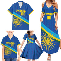 Rwanda Basketball Custom Family Matching Summer Maxi Dress and Hawaiian Shirt Go Champions Imigongo Folk Pattern - Wonder Print Shop