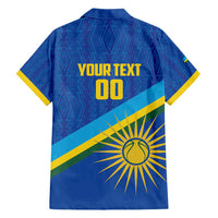 Rwanda Basketball Custom Hawaiian Shirt Go Champions Imigongo Folk Pattern - Wonder Print Shop