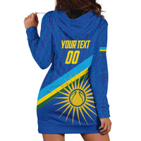 Rwanda Basketball Custom Hoodie Dress Go Champions Imigongo Folk Pattern - Wonder Print Shop