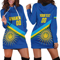Rwanda Basketball Custom Hoodie Dress Go Champions Imigongo Folk Pattern - Wonder Print Shop