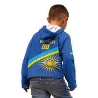 Rwanda Basketball Custom Kid Hoodie Go Champions Imigongo Folk Pattern - Wonder Print Shop