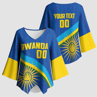Rwanda Basketball Custom Kimono Sleeve Blouse Go Champions Imigongo Folk Pattern - Wonder Print Shop
