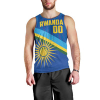 Rwanda Basketball Custom Men Tank Top Go Champions Imigongo Folk Pattern - Wonder Print Shop