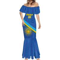 Rwanda Basketball Custom Mermaid Dress Go Champions Imigongo Folk Pattern - Wonder Print Shop