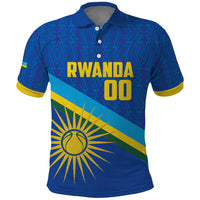 Rwanda Basketball Custom Polo Shirt Go Champions Imigongo Folk Pattern - Wonder Print Shop