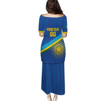 Rwanda Basketball Custom Puletasi Go Champions Imigongo Folk Pattern - Wonder Print Shop