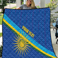 Rwanda Basketball Custom Quilt Go Champions Imigongo Folk Pattern - Wonder Print Shop