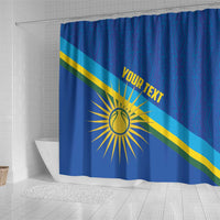 Rwanda Basketball Custom Shower Curtain Go Champions Imigongo Folk Pattern - Wonder Print Shop