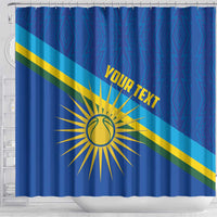 Rwanda Basketball Custom Shower Curtain Go Champions Imigongo Folk Pattern - Wonder Print Shop